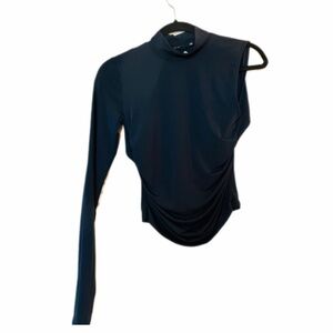 Zara elegant Navy Blue one Long Sleeve Top
